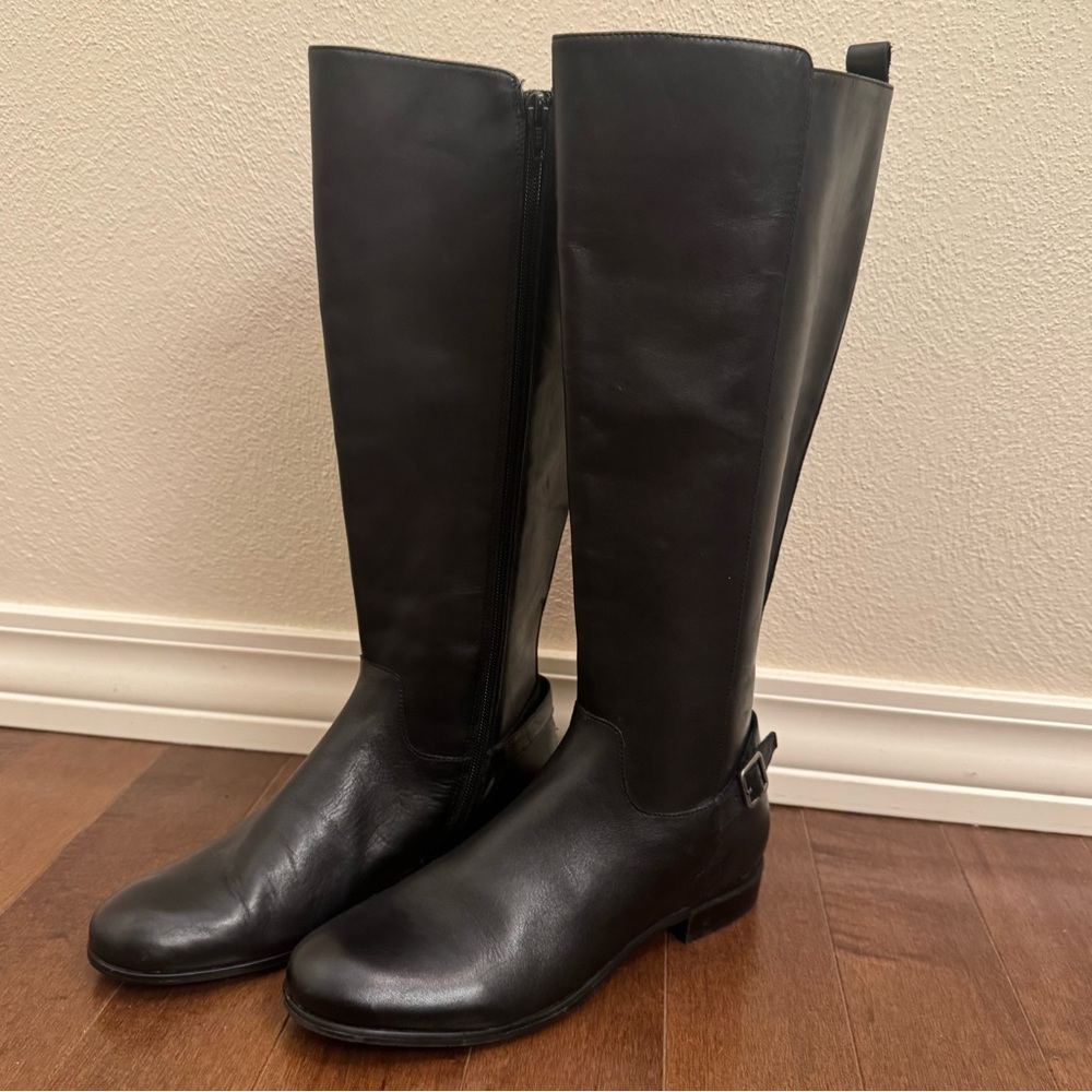 Ciao Bella Black Leather Riding Boot - Picture 3 of 16